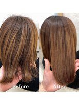 エクラートリアーラ 藤沢店(ECLART Reala) ハイライト履歴の縮毛矯正