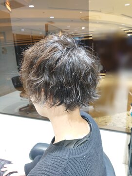 アヴァンスクロス あべのルシアス店(AVANCE. CROSS) マッシュ×波巻きパーマ