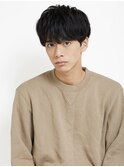 黒髪/グレーベージュ/レイヤーロング/前髪パーマ[新宿駅]