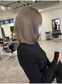 20代30代40代艶感ストレートアッシュグレージュ透明感ロング