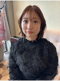 パツっとボブスタイル　シースルーバング【20代/30代/40代】