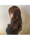 ロングヘア×艶カラー