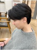 韓国センターパートニュアンスカルマ風パーマ[メンズ]