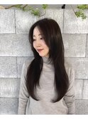大人可愛い巻き髪スタイル/2wayシースルーバング/髪質改善カラー
