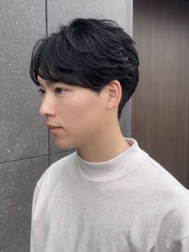 サロウィン 岡山店(SALOWIN) 黒髪ニュアンスパーマ