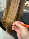 ブリーチ毛に酸性ストレート