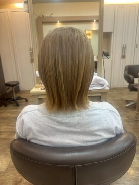 髪質改善/顔周りレイヤーカット/グレージュ[千葉/千葉駅]