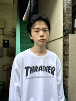 ヒュージ 表参道(huge)&nbsp;センターパート/シャドウパーマ