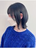 【morio松戸 アイダ】20代黒髪レイヤーボブくびれボブ/レイヤー