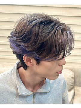 solea men's 【ブリーチで作る】フェイスフレーミング&ハイライトカラー