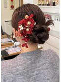 カチモリ風アップスタイル