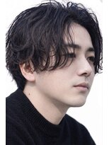 エンドオム(AND HOMME)&nbsp;センターパートの色気パーマ