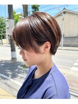 カットウェルズ ラブコオリヤマ 郡山店(Cut Well's Love Koriyama) ダークパープル/ナチュラルショート/ミルクブラウン/夏/郡山