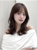 レイヤーカット/ミディアム/ロング/髪質改善/前髪/顔周りカット