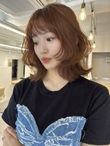バベル 西宮(BABEL)&nbsp;暖色ブラウン/小顔レイヤー/レイヤーボブ/フェイスレイヤー