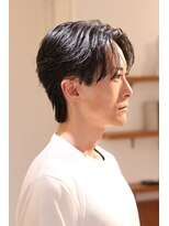 ボーイ(BOY)&nbsp;ニュアンスセンターパート曲がる縮毛矯正