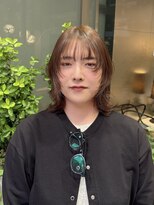 ラボー ノースプラザ店(LA'BO)&nbsp;ミディアムレイヤー×ベージュカラー
