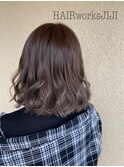 ナチュラルアッシュグレーグラデーション