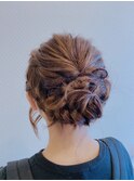 アップスタイルのパーティヘアセット☆