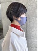 刈り上げショートxクリアネイビー