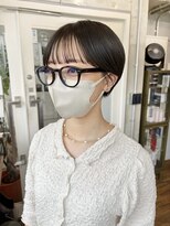 エムクランメイクス 原宿 表参道(m.clan MAKE'S)&nbsp;マッシュショートヘア丸みショートカット黒髪ショート20代30代