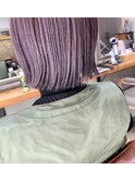 【ブリーチ/デザインカラー】バイオレットアッシュボブ