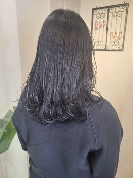 ヘア ケア ディエイチケー(HAIR CARE DHK) 青紫ヘアカラーのフェイクブラック