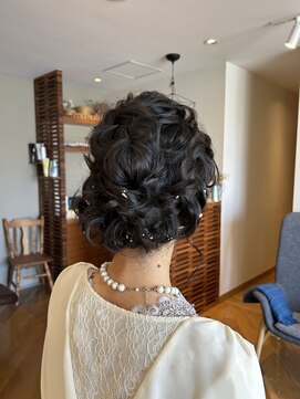 ムスビ(hair musubi) ヘアセット結婚式ヘア 編み込みルーズ