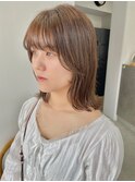 20代30代40代ブラウンアッシュカラー透明感ナチュラル