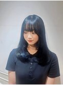 韓国ヘア×ブルーブラック×髪質改善