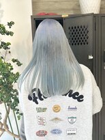 ヲタク(wotaku.)&nbsp;ペールブルー水色カラーハイトーンカラートリプルカラーブリーチ
