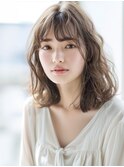 ★グレージュデザインカラーハッシュカットツートンカラーボブ