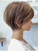 10代20代30代40代小顔顔まわり似合わせ耳かけショート