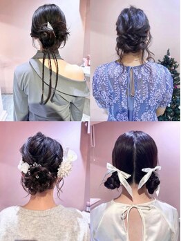 セシル(SECYL)の写真/お客様の大切な瞬間を彩るヘアスタイルをお届け◎結婚式/二次会/ライブ/イベント/デートに★