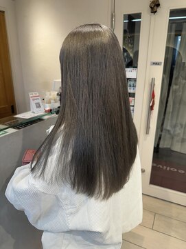 テトラ バイ ネオリーブ 横浜西口店(tetra by neolive) 透明感グレージュ　ダブルカラー