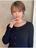 似合わせ ショート ボブ 30代 40代 小顔 新宿 ひし形 前上がり