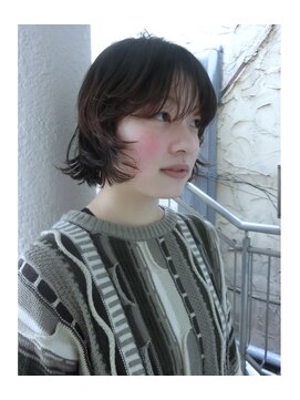 ノラ シブヤ(NORA) ミニボブパーマボブ癖毛ボブ