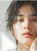 センターパート・ニュアンスパーマ