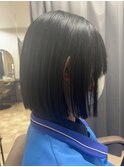 切りっぱなしボブ
