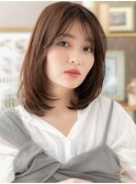 内巻きレイヤーカット小顔鎖骨ミディアムTc1大宮20代30代40代!