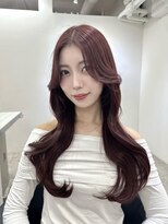 ヴィオットバイサロン(Viot by Salon)&nbsp;★小顔ワンカールレイヤーカットデジタルパーマチェリーブラウン