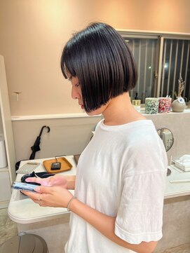 アスラン(ASLAN) 【aslan】ミニボブ/暗髪ボブ/ショートバング