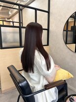 マイルームギンザ 銀座店(my room GINZA)&nbsp;【艶髪ロング】縮毛矯正　艶髪スタイル　チェリーレッド　銀座