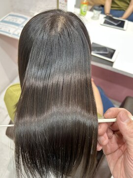 ザトエル 栄(THE TOEL) 暗めブルーブラック髪質改善カラー