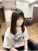 髪質改善ストレート/お顔周りレイヤーカット