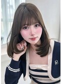 【RINA】ミディアムレイヤー×赤み消しカラーグレージュ