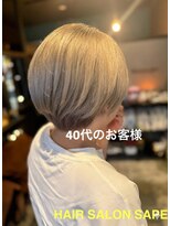ヘアサロン サップ(HAIR SALON SAPE)&nbsp;40代のお客様「後ろ姿、その若さは髪が語る。」シルバーアッシュ