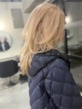 ラ キング(LA KING) 着物ヘア/大人ガーリー/ダークアッシュ/似合わせカット/栄