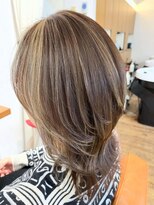 ナルー ヘアメイク(nalu hair make)&nbsp;レイヤーカット+フェイスフレーミング+ラベンダーグレー