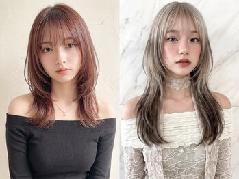 アム(am)の写真/高品質のカラー剤使用◎色落ちまで計算されたワンランク上のカラー/ハイトーン/ブリーチなしダブルカラー